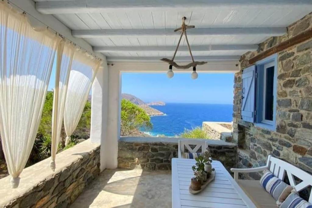 Villa C & C _ Cycladic House With Endless Sea View Ermoupoli Exterior foto